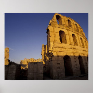 Affiches Afrique, Tunisie, El Jem. Ruines d'un Romain