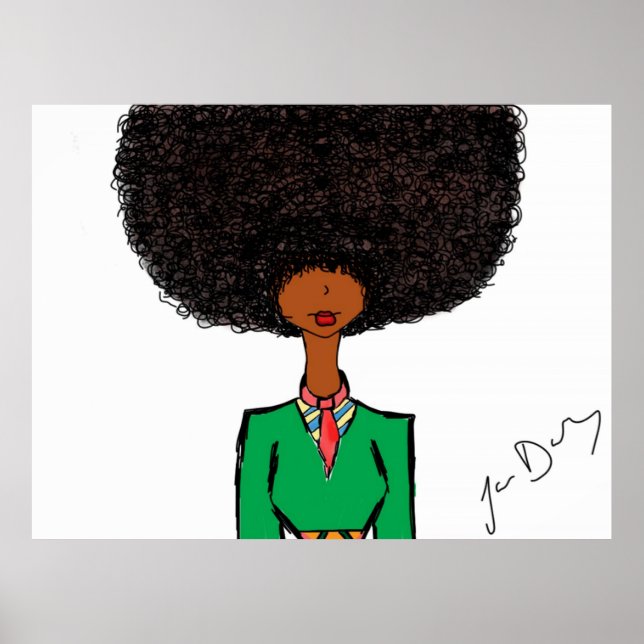 Affiches Afro Chick (Devant)