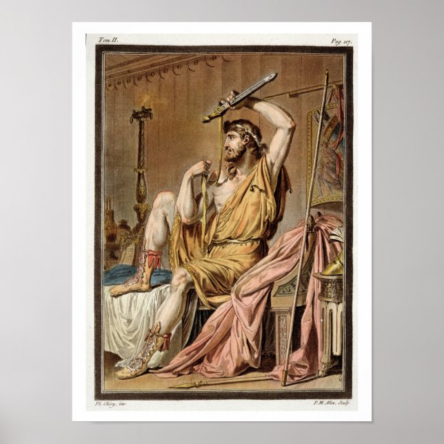 Affiches Agamemnon, costume for 'iphigenia in aulis' by Jea (Devant)