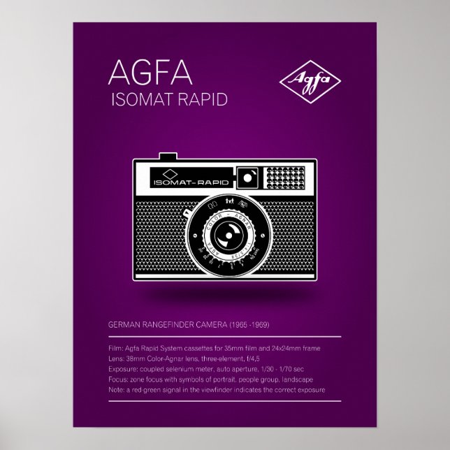 Affiches Agfa Isomat Rapid (Devant)