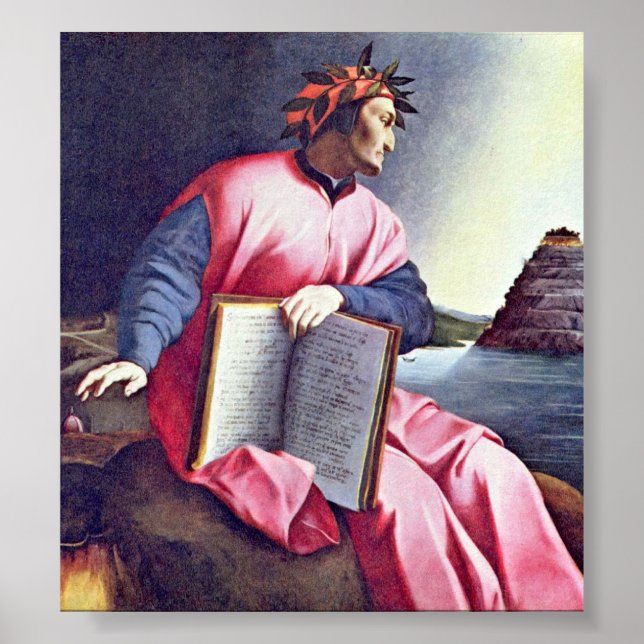 Affiches Agnolo Gaddi - Portrait Allégorique (Dante) (Devant)
