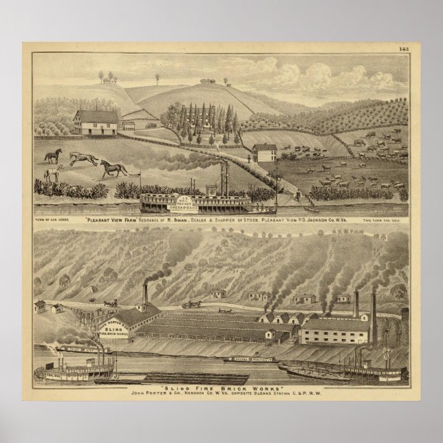 Affiches Agritourisme de vue agréable (Devant)