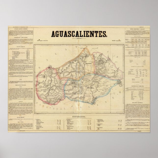 Affiches Aguascalientes, Mexique (Devant)