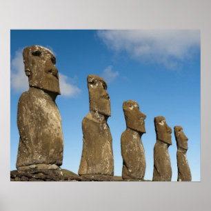 Affiches Ahu Akivi, Rapa Nui, île de Pâques, Chili 2