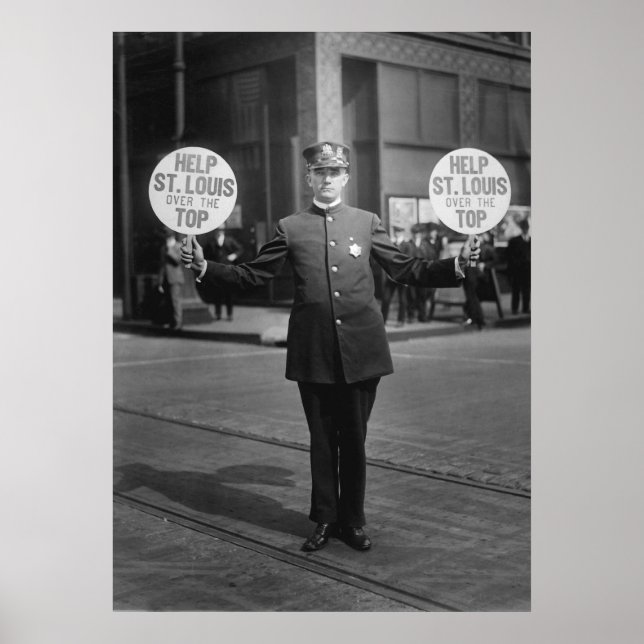 Affiches Aide St Louis au-dessus du dessus (Devant)