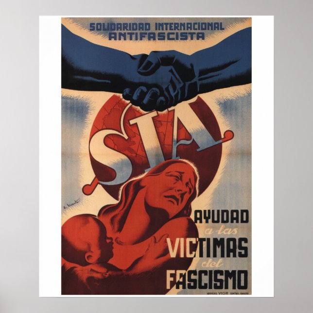 Affiches Aidez les victimes de l'affiche de_Propaganda (Devant)