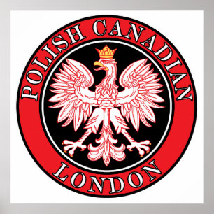 Affiches Aigle canadienne polonaise de Londres