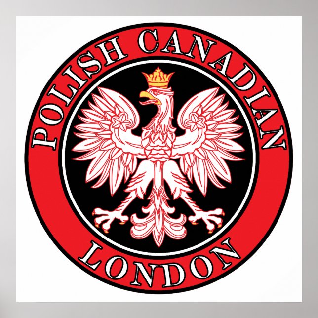 Affiches Aigle canadienne polonaise de Londres (Devant)