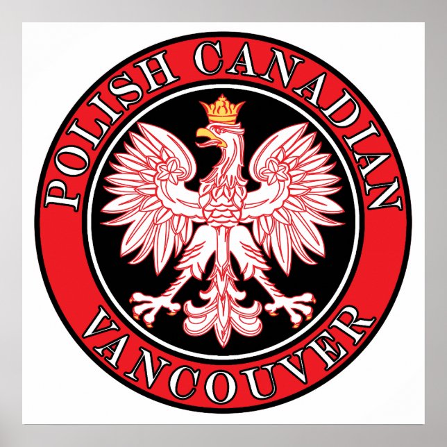 Affiches Aigle du Canada polonais de Vancouver (Devant)
