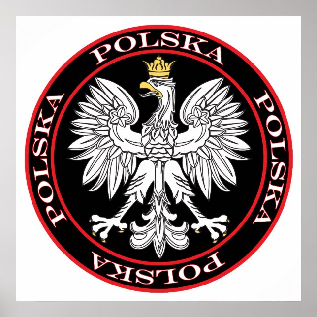 Affiches Aigle rond Polska (Devant)