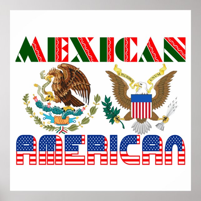 Affiches Aigles Mexicains Américains (Devant)