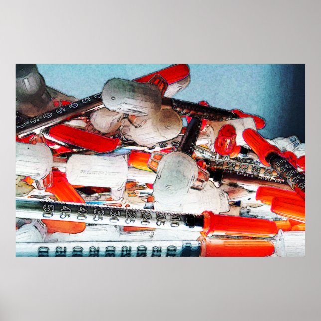 Affiches Aiguilles Médicales (Devant)