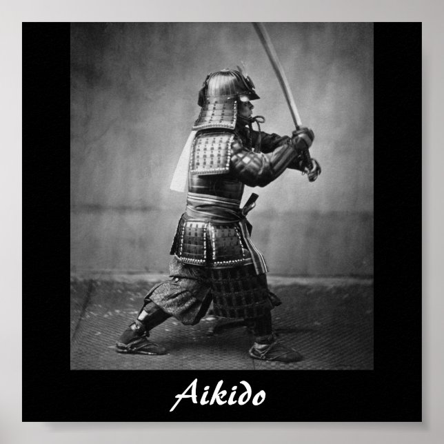 Affiches Aikido Japonais Martial Art (Devant)