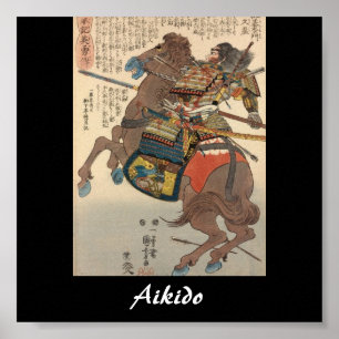 Affiches Aikido Japonais Martial Art
