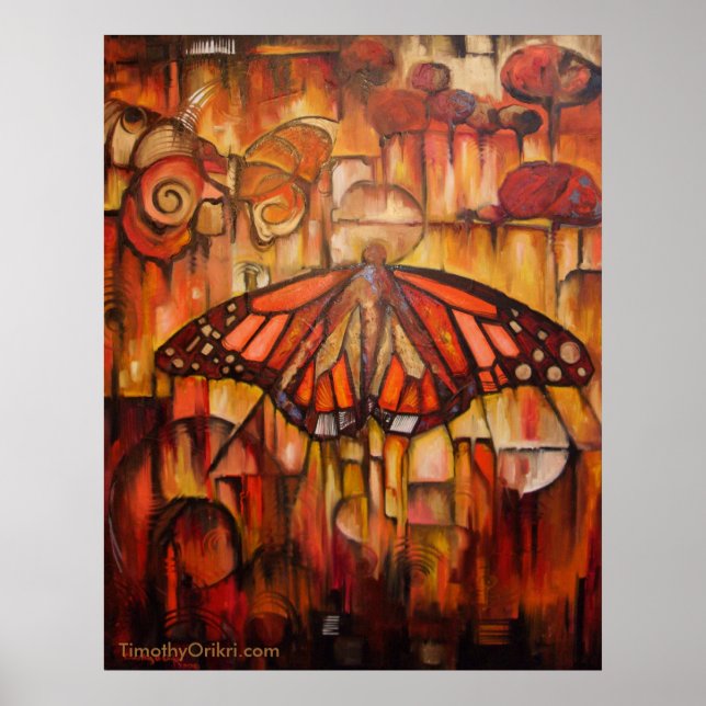 Affiches Ailes émergentes de l'automne - toile Imprimer (Devant)