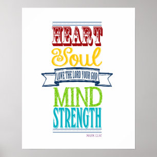 Affiches Aimez le Seigneur avec tout votre coeur