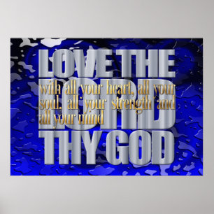 Affiches Aimez Le Seigneur Ton Dieu