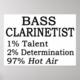 Affiches Air chaud bas de Clarinetistt