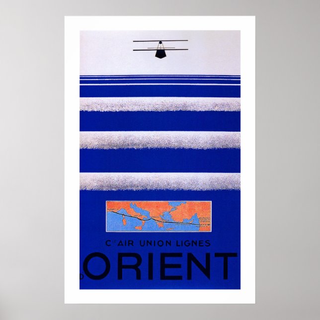 Affiches Air Union Orient (Devant)