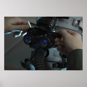 Affiches Airman ajuste la durée de l'oeil