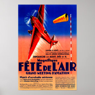Affiches Airshow avec Haryse Hilsz Poste Promotionnelle