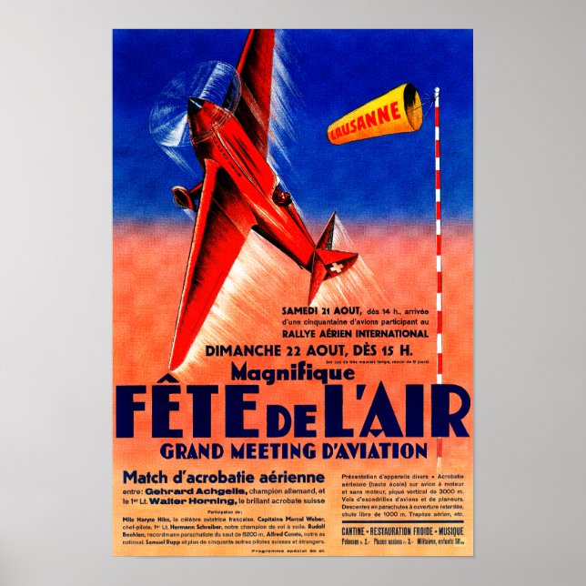 Affiches Airshow avec Haryse Hilsz Poste Promotionnelle (Devant)