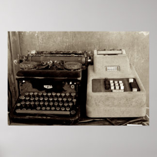 Affiches Ajout de l'usinage et du typographe