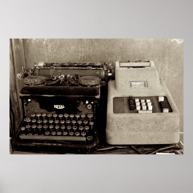 Affiches Ajout de l'usinage et du typographe (Devant)