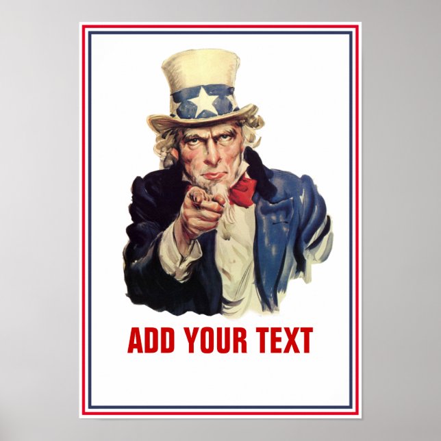 Affiches Ajouter votre texte (Devant)