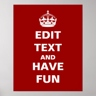 Affiches Ajoutez votre propre texte ici !