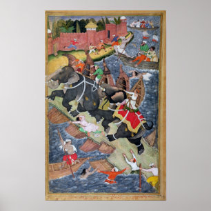 Affiches Akbar domine l'éléphant Savage, Hawa'i