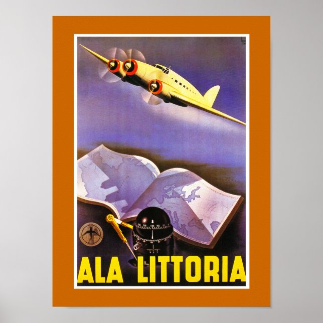 Affiches Ala Littoria (Devant)
