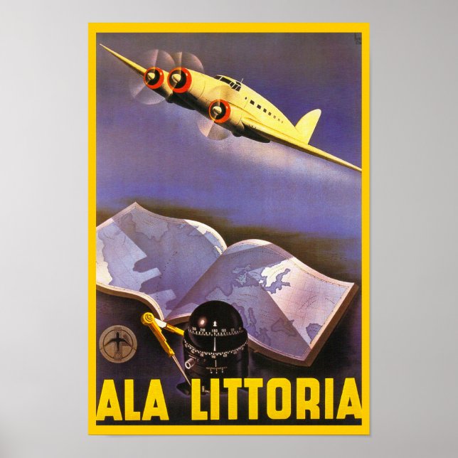 Affiches Ala Littoria (Devant)