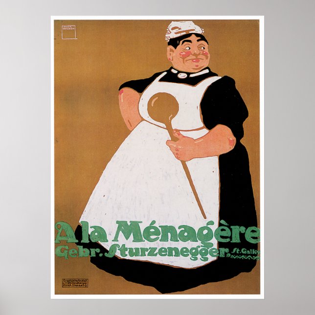 Affiches Ala Menagere Alimentation Vintage et art (Devant)