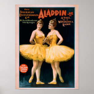 Affiches Aladdin Jr. Conte d'un merveilleux théâtre de lamp