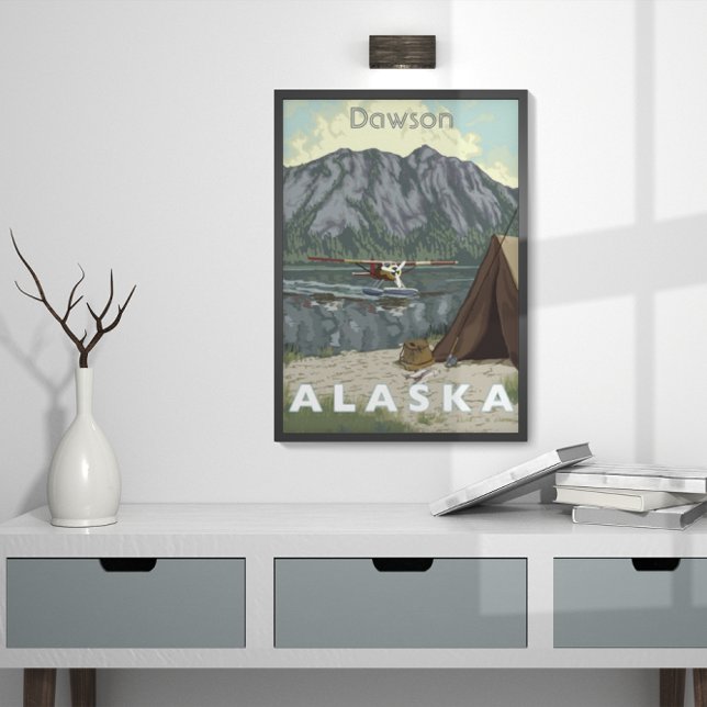 Affiches Alaska Bush Avion Et Pêche Voyage (Créateur téléchargé)