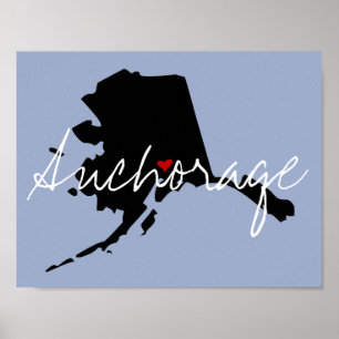 Affiches Alaska Town