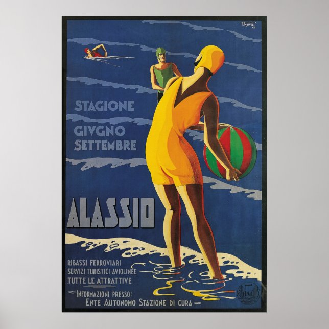 Affiches Alassio, Italie (Devant)