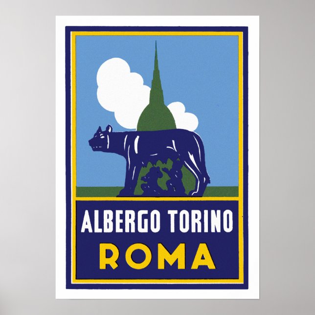Affiches Albergo Torino Roma (Devant)