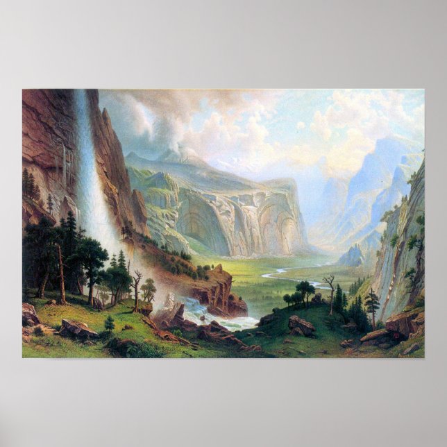 Affiches Albert Bierstadt-Demi-Dôme à Yosemite (Devant)