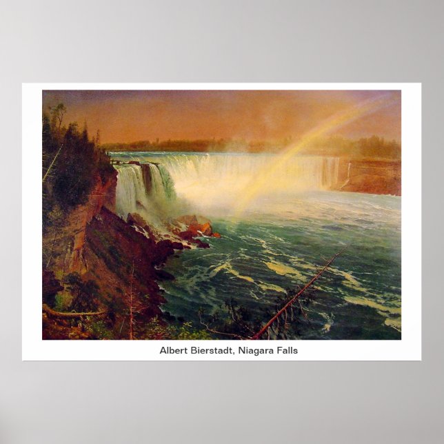 Affiches Albert Bierstadt, Niagara Falls. (Devant)