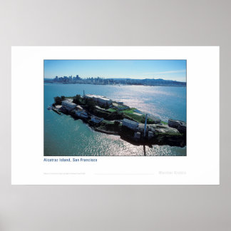 Affiches Alcatraz avec la ville