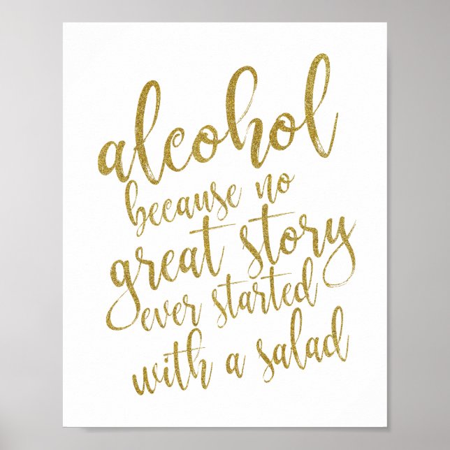 Affiches Alcool parce qu'il n'y a pas de grande histoire su (Devant)