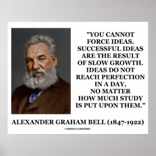 Affiches Alexander Graham Bell Ne Peut Pas Forcer Les Idées