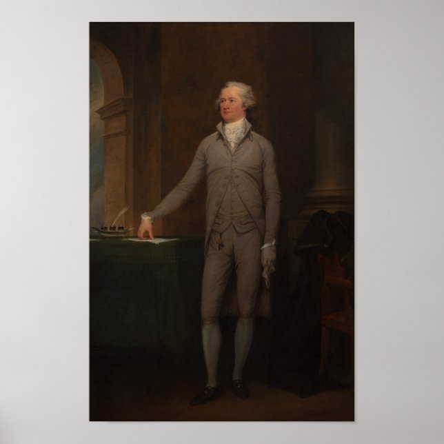 Affiches Alexander Hamilton Portrait complet (Devant)