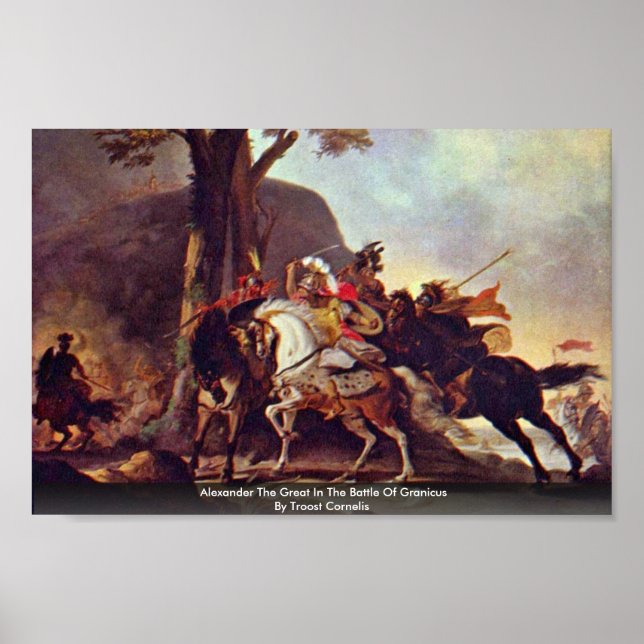 Affiches Alexander The Great In The Battle Of Granicus (Devant)