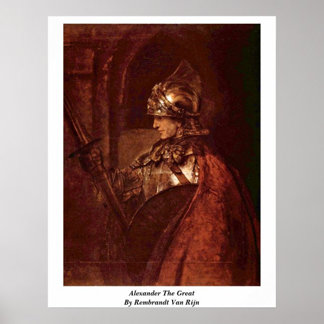 Affiches Alexander The Great Par Rembrandt Van Rijn (Devant)