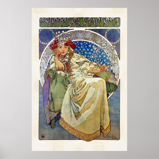 Affiches Alfons Mucha 1911 Princezna Hyacinta (Devant)