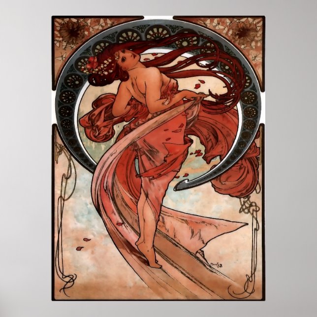 Affiches Alfons Mucha Dance (Devant)