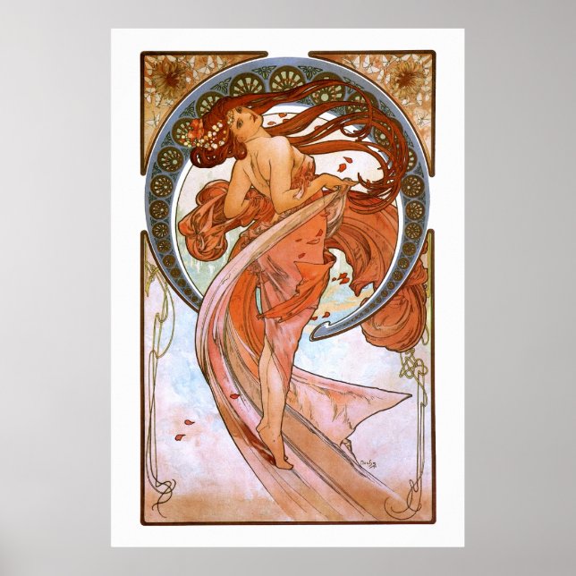Affiches Alfons Mucha : Danse (Devant)